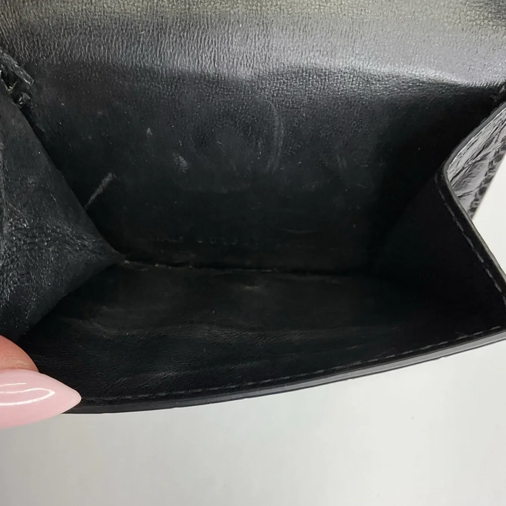 Balenciaga Compact, Black Leather Wallet Authentic - EUC - Picture 9 of 12